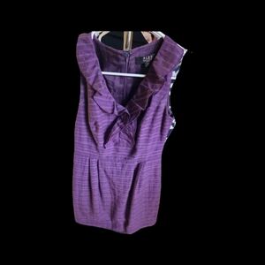 Alex Marie Plum Ruffle Mini Dress